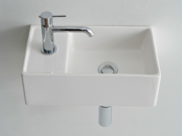 TEOREMA 41X23R - Rectangular ceramic handrinse basin by Scarabeo Ceramiche