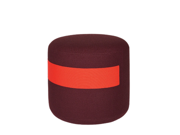 AYAKA - Upholstered round fabric pouf by Schönbuch