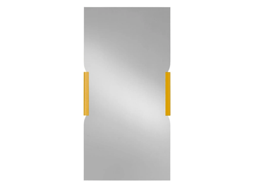 BRACE - Rectangular wall-mounted mirror by Schönbuch