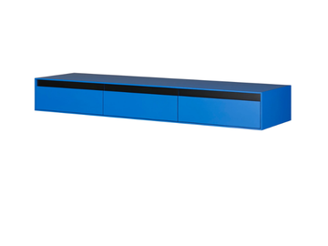 CANVAS - Rectangular wall-mounted console table with drawers by Schönbuch