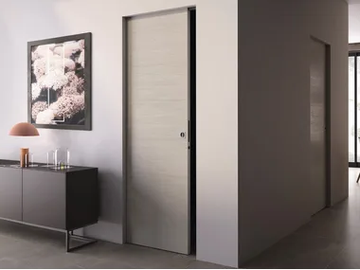 FLUSH-WALL LAMINATED SLIDING DOOR - Flush-fitting laminate door by Scrigno