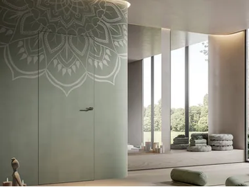 HINGED ACUSTICA - Flush-fitting hinged acoustic door by Scrigno