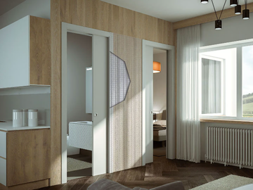 PRATICO - Counter frame for opposite sliding doors by Scrigno