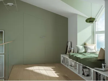 TRAPEZOIDALE - Flush-fitting hinged door by Scrigno
