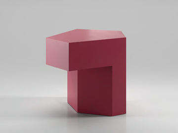 LOCK - Wooden side table by Secolo