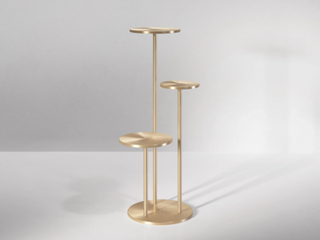 ORION - Round metal side table by Secolo