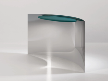 TANGENT - Metal console table by Secolo