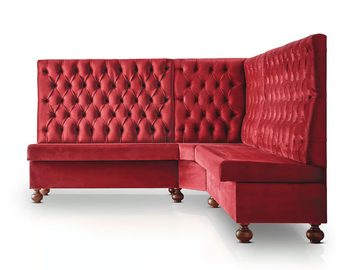 DRESSY - Upholstered high-back fabric restaurant booth by Sedex