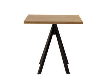 IKEBANA - Square steel and wood dining table by Sedex