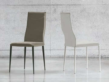 DIVA - Upholstered Eco-leather chair by Sedit