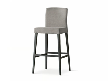 LUCREZIA - High Eco-leather stool with back by Sedit