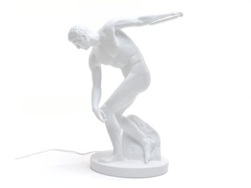 DISCOBOLUX - Resin sculpture with light by Seletti