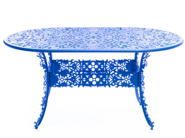 INDUSTRY - Oval aluminium garden table by Seletti