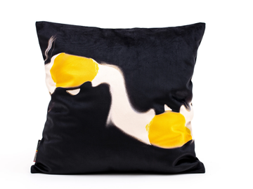 LEMONS - Square fabric cushion by Seletti