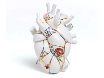 LOVE IN BLOOM KINTSUGI - Porcelain vase by Seletti
