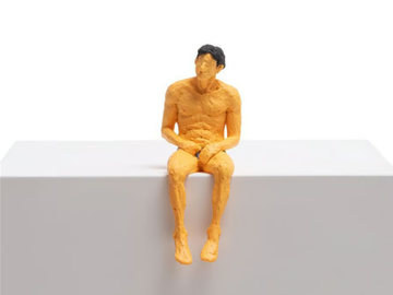 LOVE IS A VERB ALBERTO - Resin decorative object by Seletti