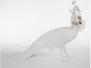 PEACOCK LAMP - LED resin table lamp by Seletti
