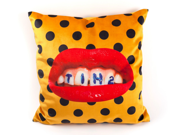 SHIT - Square fabric cushion by Seletti