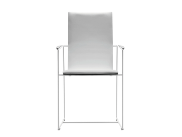 HAMMOK - Sled base polyurethane chair with armrests by SELLEX