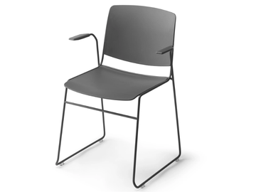 MASS - Polypropylene chair with armrests by SELLEX