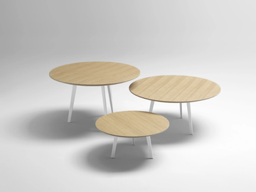 MIX - Round wooden coffee table by SELLEX