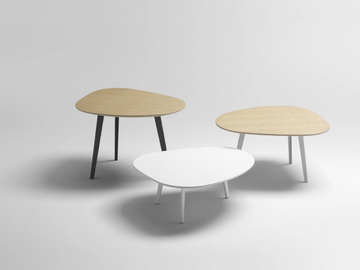 MIX - Triangular wooden coffee table by SELLEX