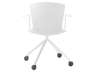 SLAM - Polypropylene office chair with armrests by SELLEX