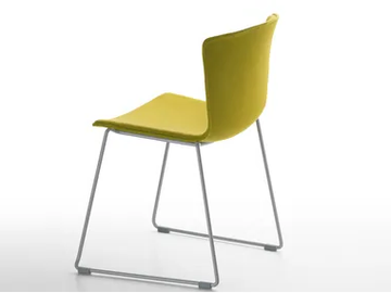 SLAM - Sled base fabric chair by SELLEX