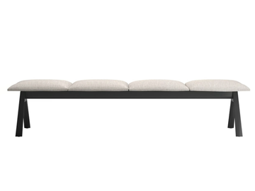 SLAM SOFT - Freestanding backless fabric beam seating by SELLEX