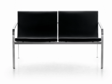 STILL - Leather small sofa by SELLEX