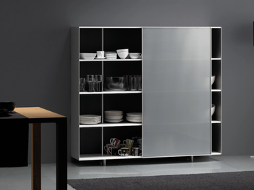 ZUMM - Highboard with sliding doors by SELLEX