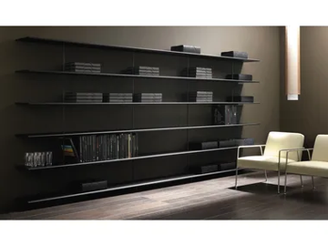 ZUMM - Open freestanding extruded aluminium bookcase by SELLEX