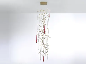 AQUA ALVA - Handmade bronze ceiling lamp by Serip