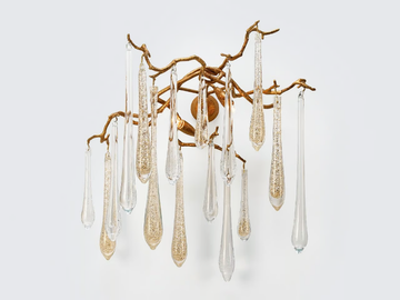 AQUA SALIX - Handmade bronze wall lamp by Serip