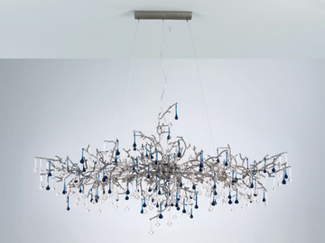 BIJOUT OVAL LARGE - Halogen bronze pendant lamp by Serip