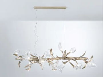 BOUQUET SWANG MEDIUM - Handmade bronze pendant lamp by Serip