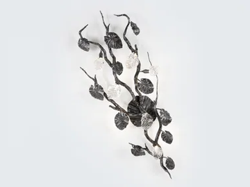 CALATHEA MAJESTICA SMALL - LED handmade bronze wall lamp by Serip