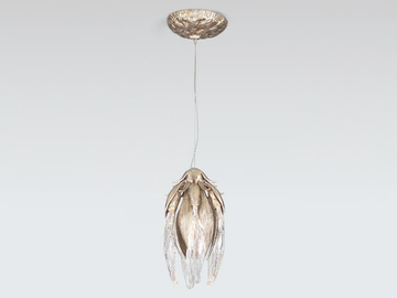DANDELION CYNARA SMALL - LED handmade bronze pendant lamp by Serip