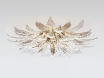 DANDELION RAY LARGE - LED handmade bronze ceiling lamp by Serip