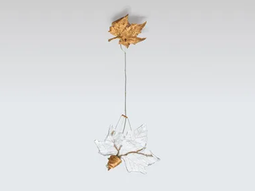 FOLIO MAPLE FEMALE - LED Murano glass pendant lamp by Serip