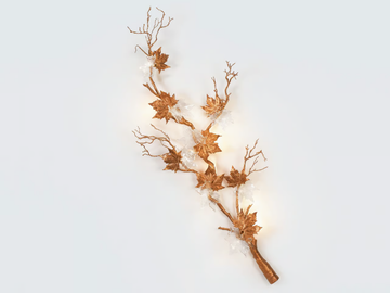 FOLIO WAND - LED handmade bronze wall light by Serip