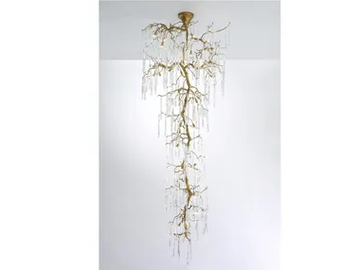 GLAMOUR STALACTITE LARGE - Handmade bronze pendant lamp by Serip