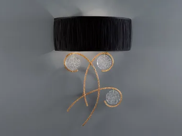 LINES CROTCHET - Handmade bronze wall light by Serip