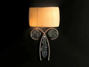 LINES QUAVER - Handmade bronze wall light by Serip