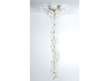 NENUFAR WATER LILY LARGE - LED handmade bronze pendant lamp by Serip