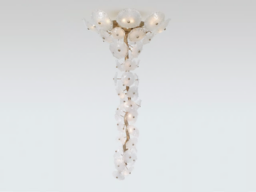 NENUFAR WATER LILY SMALL - LED handmade bronze ceiling lamp by Serip