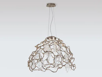 NIAGARA DOME MEDIUM - Handmade bronze pendant lamp by Serip