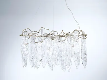 NIAGARA RIVER - Handmade bronze pendant lamp by Serip