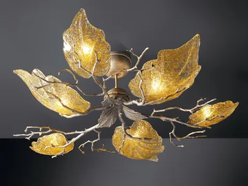 OUTONO HOLMOAK - Handmade bronze ceiling light by Serip