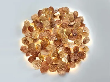 PATHLEAF FOLIAGE LARGE - Bronze wall lamp / ceiling lamp by Serip